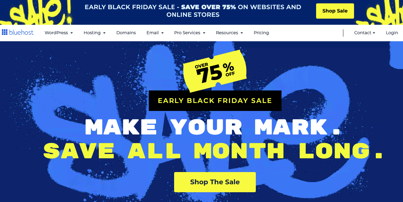 Bluehost Black Friday