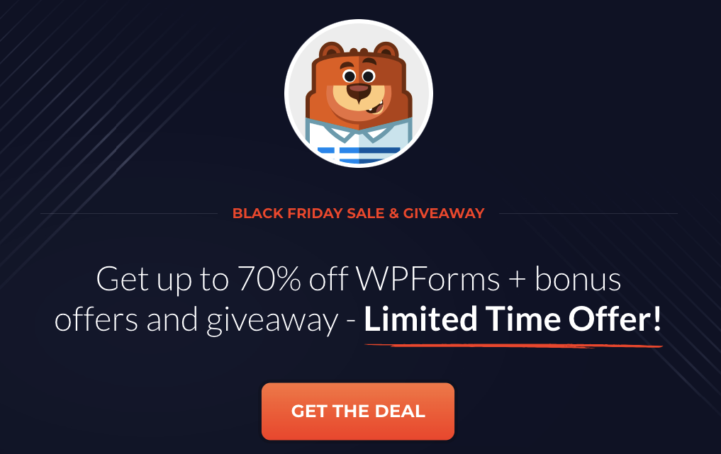 WPforms Black Friday