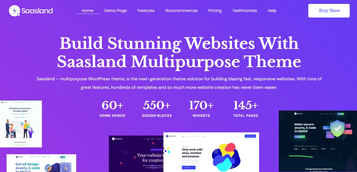 Saasland WordPress theme